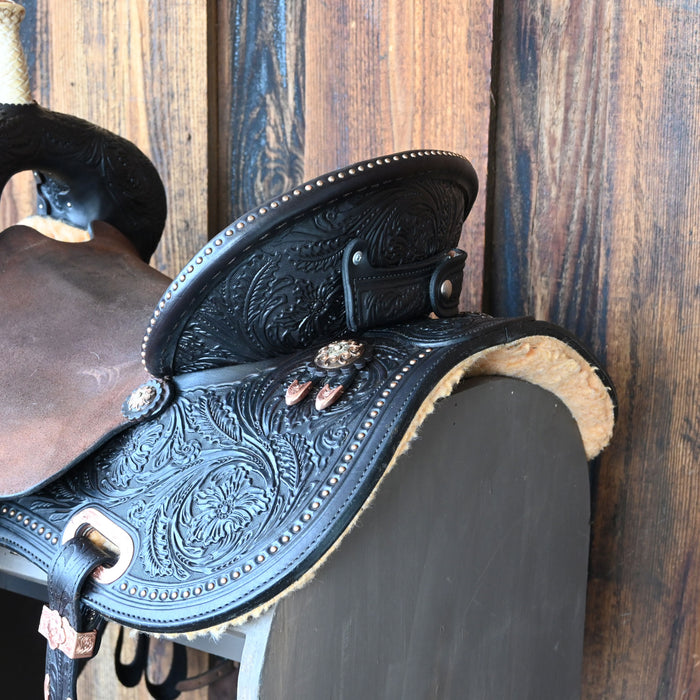 15" USED CIRCLE Y MARTHA JOSEY ULTIMATE BARREL SADDLE Saddles - Used Circle Y Saddlery