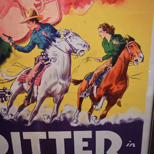 Original "Sundown on the Prairie" Movie Poster Printed in the USA Collectibles MISC