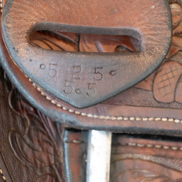 15" USED TEAM ROPING SADDLE