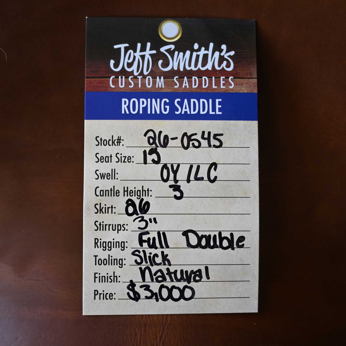 15" JEFF SMITH TEAM ROPING SADDLE