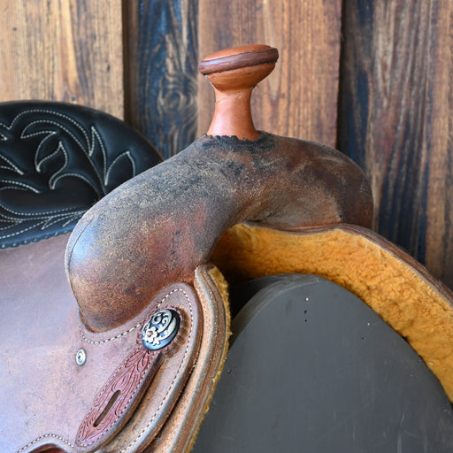 14.5" USED JEFF SMITH TEAM ROPING SADDLE Saddles - Used Jeff Smith
