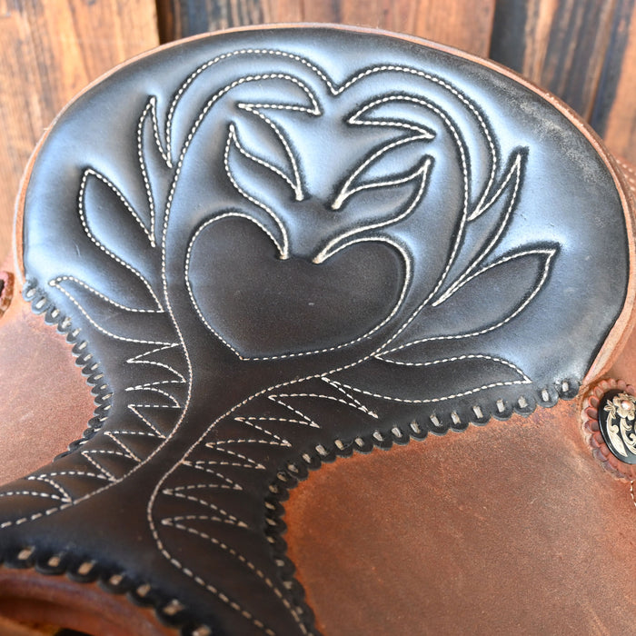 14.5" USED JEFF SMITH TEAM ROPING SADDLE Saddles - Used Jeff Smith