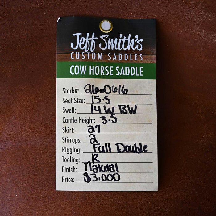 15.5" JEFF SMITH BUSTER WELCH COW HORSE SADDLE