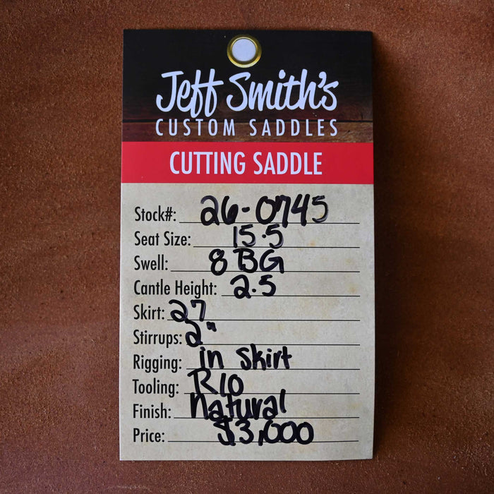 15.5" JEFF SMITH BEAU GALYEAN CUTTING SADDLE