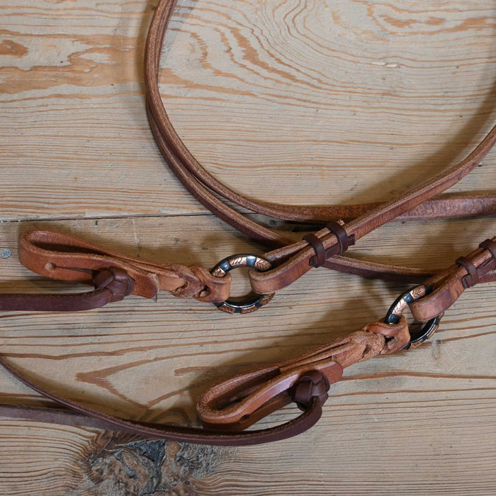 Joe Hipp 8ft. Roping Reins w/Teskey's Hardware