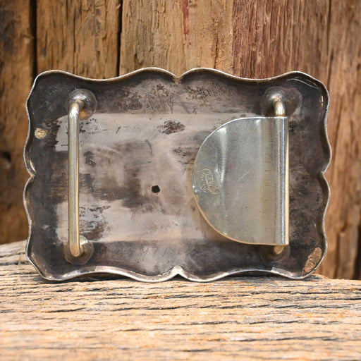 1960's Diablo Sterling Silver Calf Roping Belt Buckle Collectibles Diablo MFG Co.