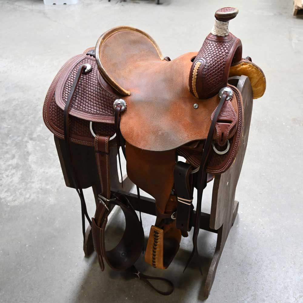 12.5" USED TESKEY'S JR ASSOCIATION RANCH SADDLE Saddles TESKEY'S SADDLERY LLC   