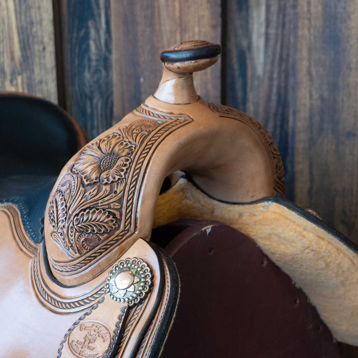 16" USED PAUL TAYLOR REINING SADDLE