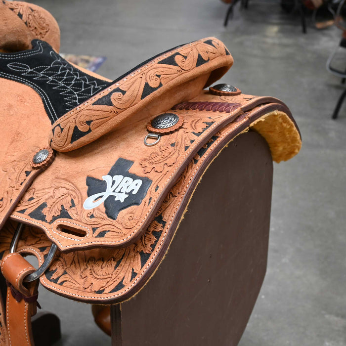 13.5" USED SLONE S TEAM ROPING SADDLE