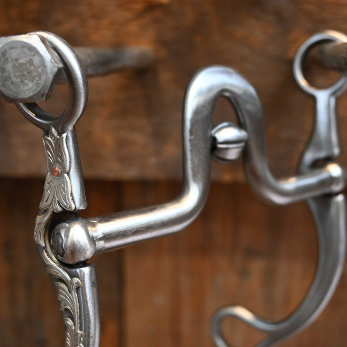 Kerry Kelley Silver Mounted 65  L-F Tall Solid Port with Cricket Bit