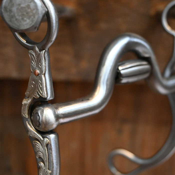 Kerry Kelley Silver Mounted 65 Johnny Solid Port w/Cricket Bit