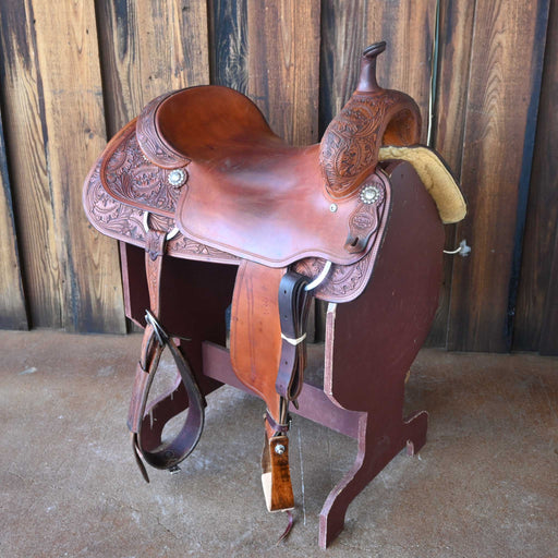17.5" USED M.L LEDDY CUTTING SADDLE Saddles - Used ML Leddy
