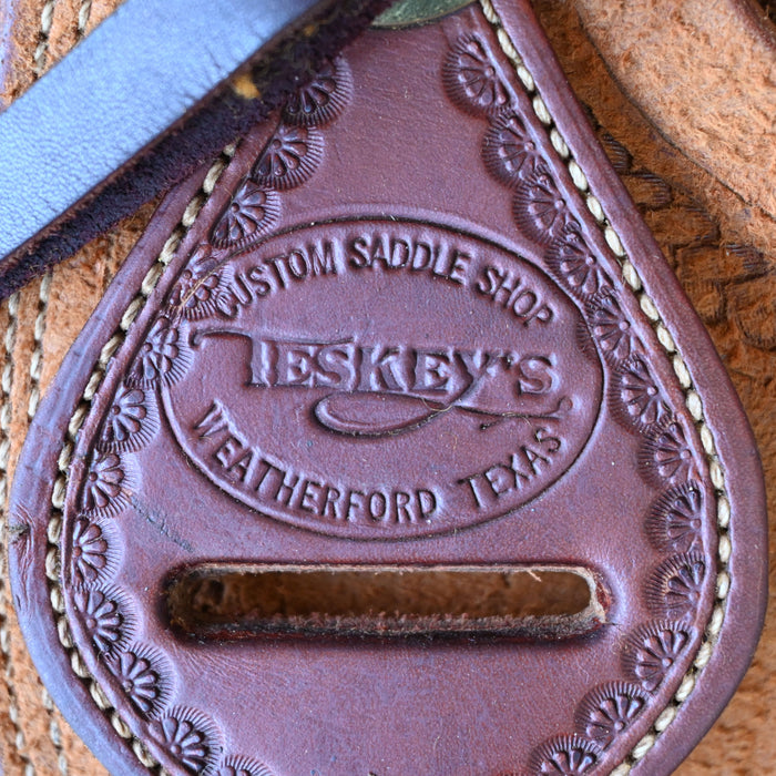 15" USED TESKEY'S RANCH SADDLE