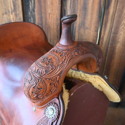 17.5" USED M.L LEDDY CUTTING SADDLE Saddles - Used ML Leddy