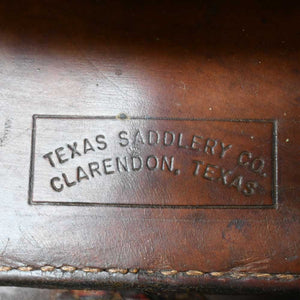 15" USED TEXAS SADDLERY ROPING SADDLE Saddles TEXAS SADDLERY   