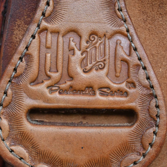 13" USED HF&C TEAM ROPING SADDLE