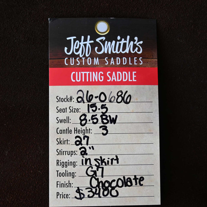 15.5" JEFF SMITH BUSTER WELCH CUTTING SADDLE