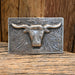 Vintage Sterling Silver Steer Head Belt Buckle Collectibles misc