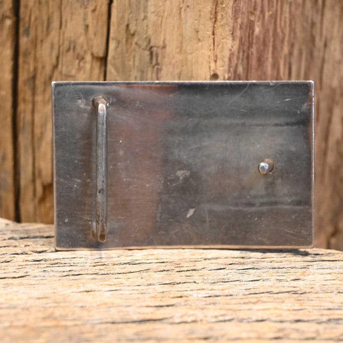 Vintage Sterling Silver Steer Head Belt Buckle Collectibles misc