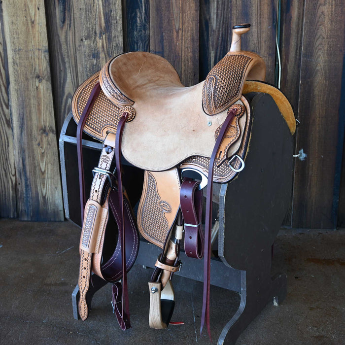 14" TESKEY'S PRO CUTTER RANCH CUTTER SADDLE