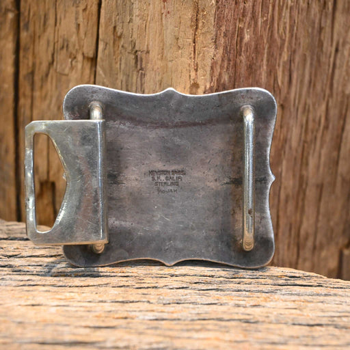 Keystone Bros. Calif Sterling Silver & 14K Overlay Horse Head Buckle Collectibles Misc
