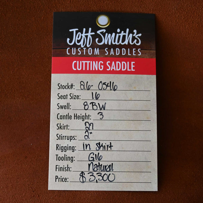 16" JEFF SMITH BUSTER WELCH CUTTING SADDLE
