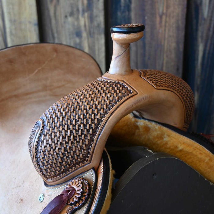 14" TESKEY'S PRO CUTTER RANCH CUTTER SADDLE