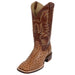 R. Watson Men's Cognac Full Quill Ostrich Square Toe Boot MEN - Footwear - Western Boots R Watson