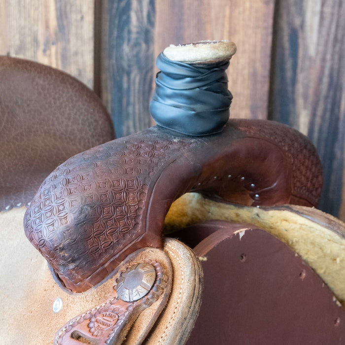 14.5" USED TESKEY'S TEAM ROPING SADDLE