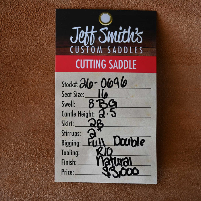 16" JEFF SMITH BEAU GALYEAN CUTTING SADDLE