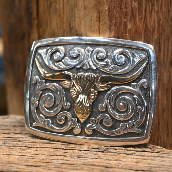 Early 2000's James Reid Longhorn Belt Buckle Collectibles James Reid