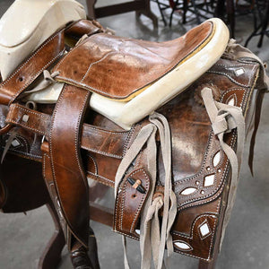 13" USED CHARRO SADDLE Saddles SHOPMADE   