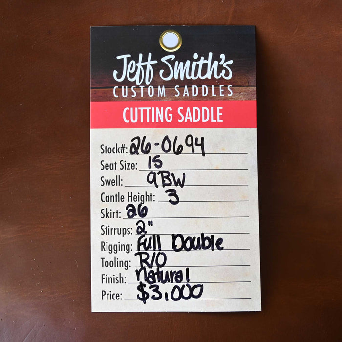 15" JEFF SMITH BUSTER WELCH CUTTING SADDLE