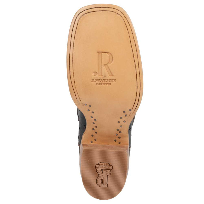 R. Watson Men's Nicotine Full Quill Ostrich Boot MEN - Footwear - Western Boots R Watson