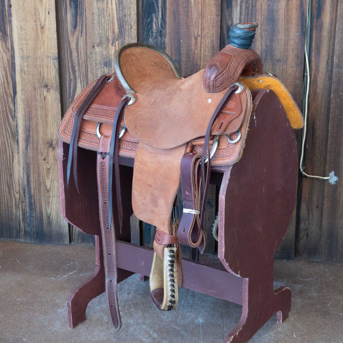 13" USED TESKEY'S JR ASSOCIATION RANCH SADDLE