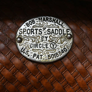 14" USED CIRCLE Y BOB MARSHALL TREELESS BARREL SADDLE