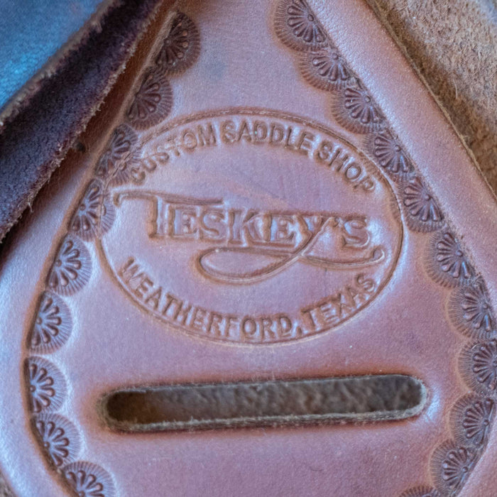 13" USED TESKEY'S JR ASSOCIATION RANCH SADDLE