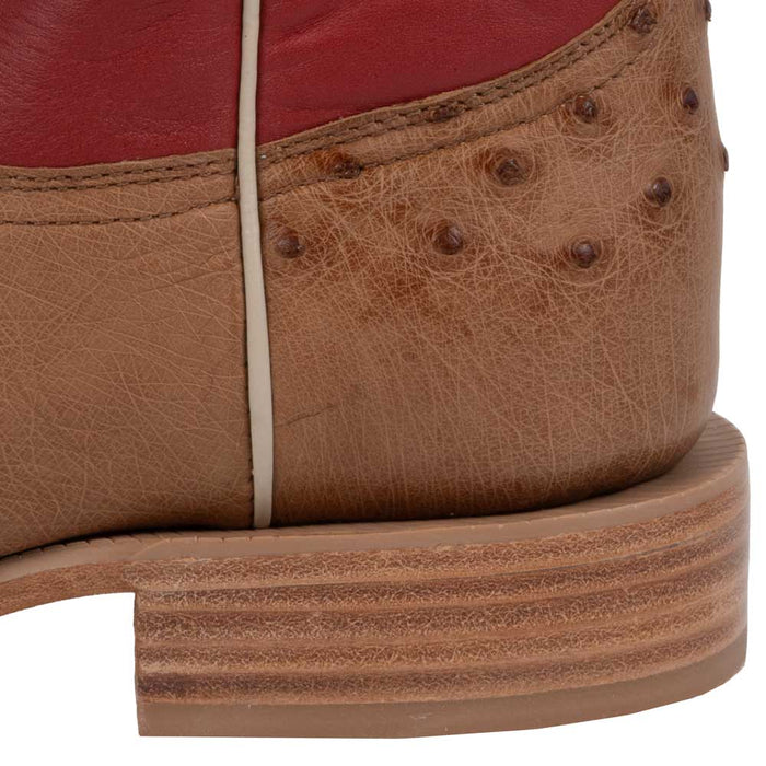 R. Watson Men's Cognac Smooth Ostrich Boot - FINAL SALE MEN - Footwear - Western Boots R Watson