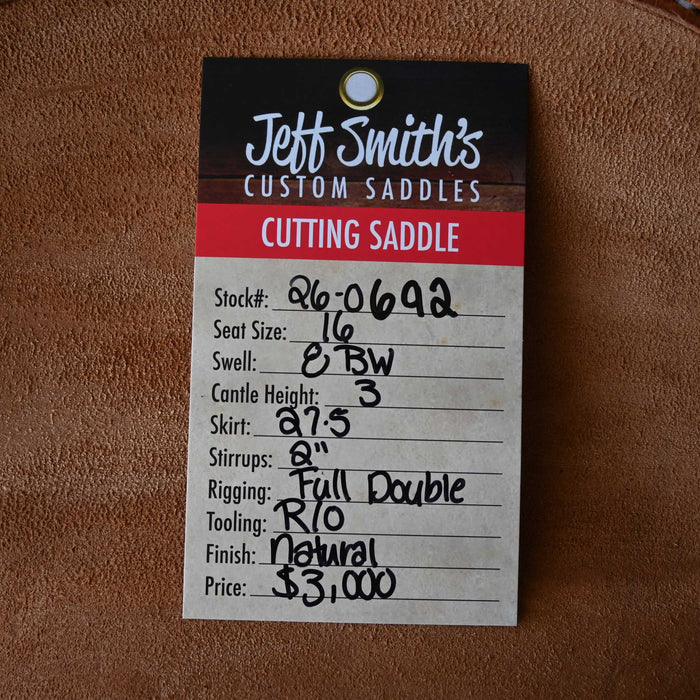 16" JEFF SMITH BUSTER WELCH  CUTTING SADDLE