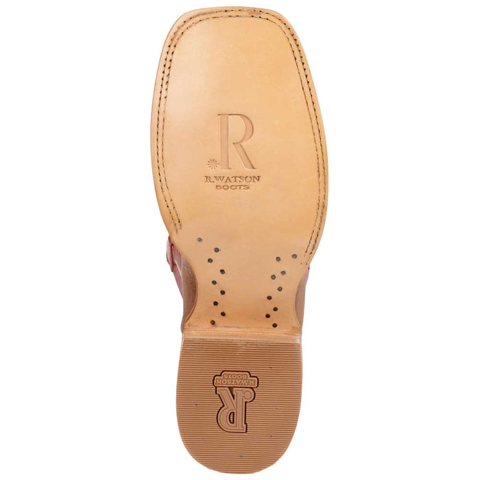 R. Watson Men's Cognac Smooth Ostrich Boot - FINAL SALE MEN - Footwear - Western Boots R Watson