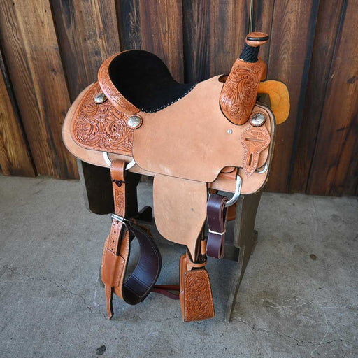 15" TESKEY'S TEAM ROPING SADDLE Saddles - New Teskey's Saddlery