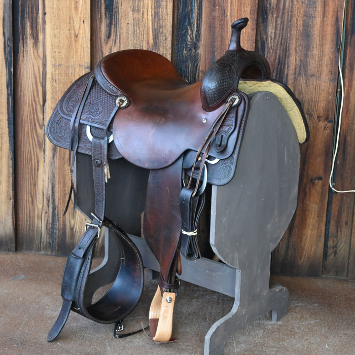 16.5" USED JEFF SMITH CUTTING SADDLE