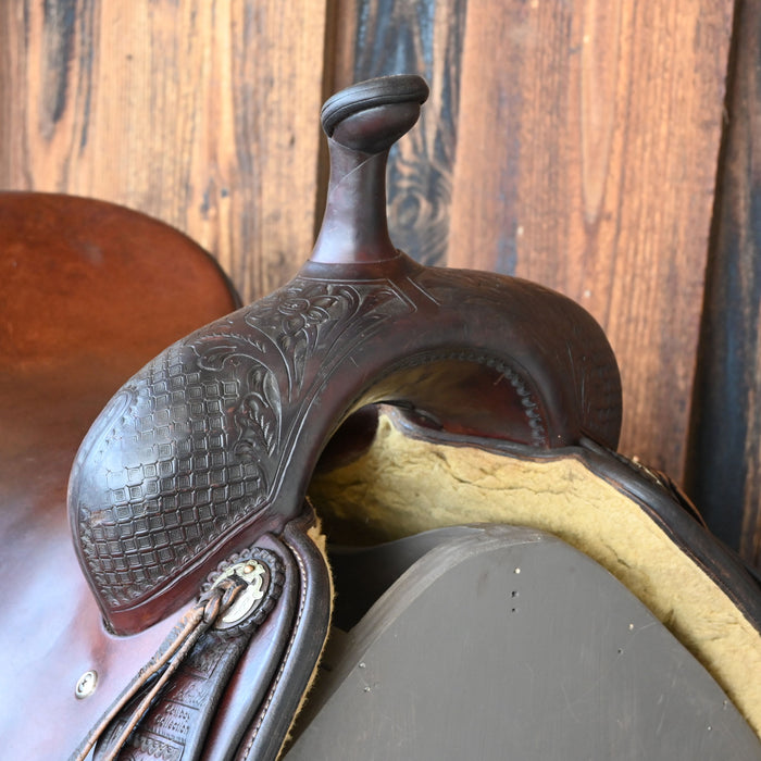 16.5" USED JEFF SMITH CUTTING SADDLE