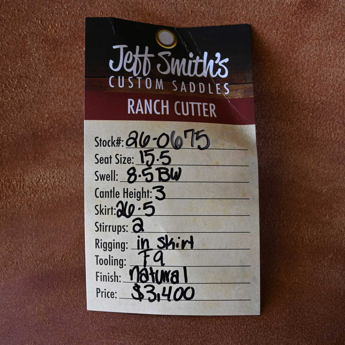 15.5" JEFF SMITH BUSTER WELCH RANCH CUTTER SADDLE