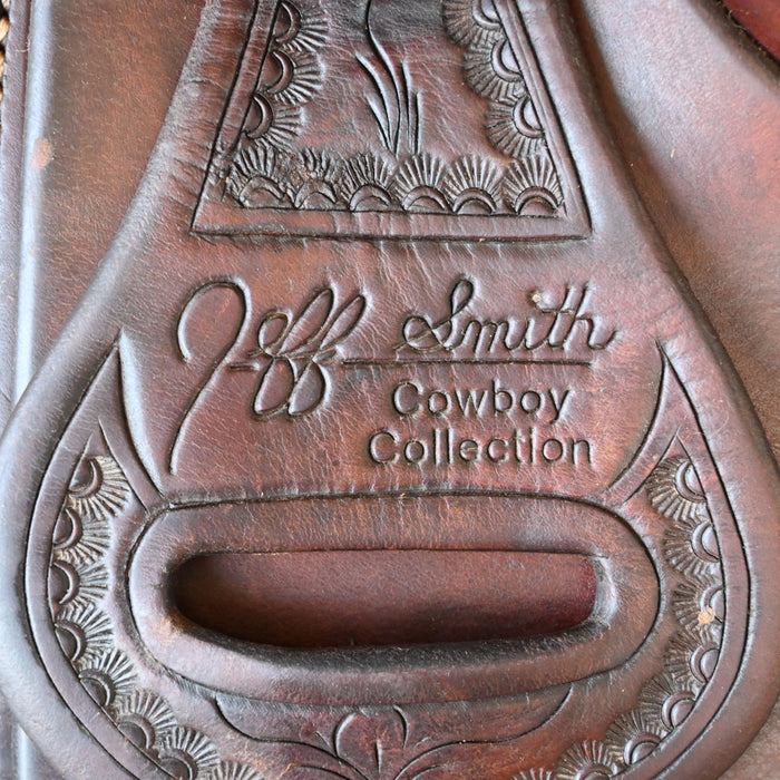 16.5" USED JEFF SMITH CUTTING SADDLE