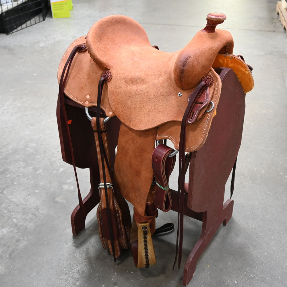 15" TESKEY'S STRIP DOWN RANCH SADDLE