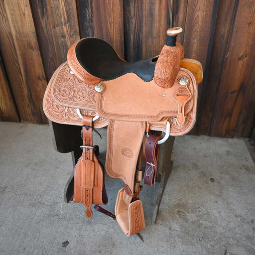 15" TESKEY'S TEAM ROPING SADDLE Saddles - New Teskey's Saddlery