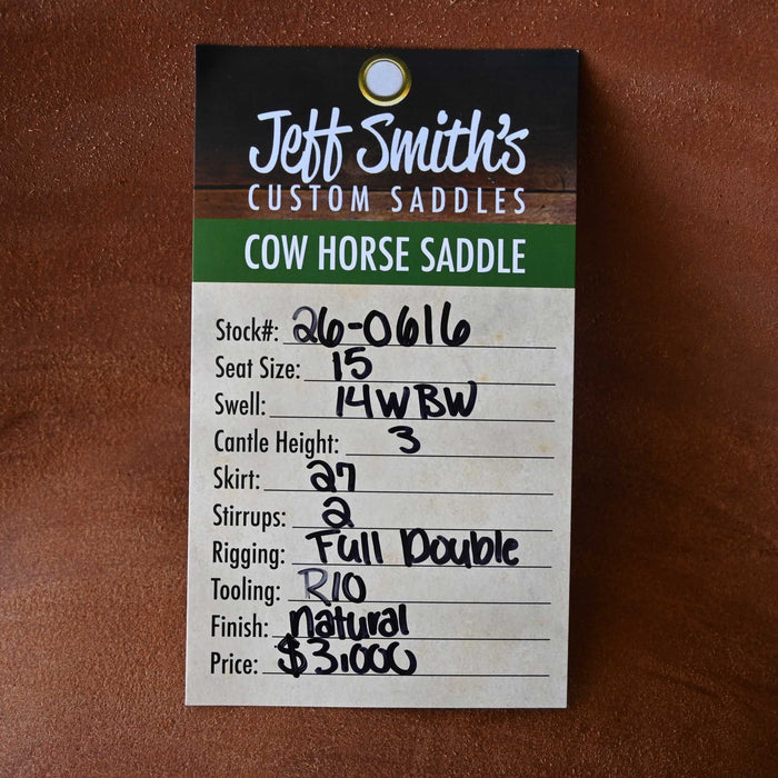 15" JEFF SMITH BUSTER WELCH COW HORSE SADDLE