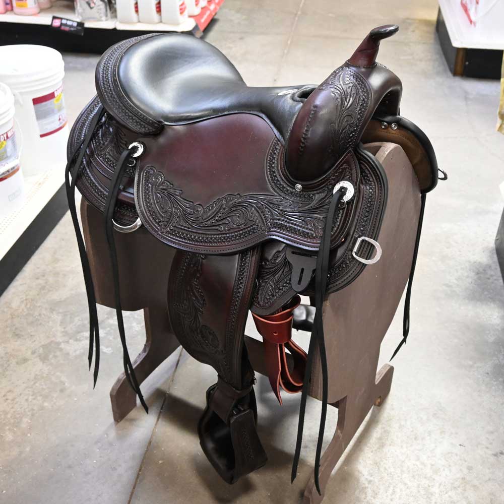 17" CIRCLE Y JG PEAK PERFORMANCE WIND RIVER TRAIL SADDLE Saddles Circle Y Saddlery   