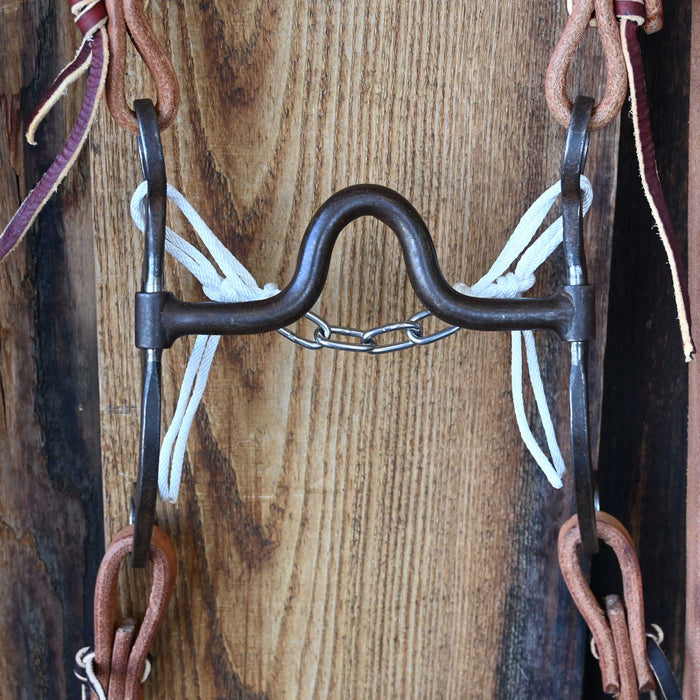 JD BIts Solid Port Bridle Rig w/Single Ear Headstall